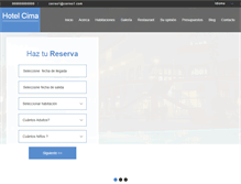 Tablet Screenshot of hotelcima.com